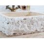 15x45x50cm Rustik Eskitme Doğal Taş Lavabo -DT1463